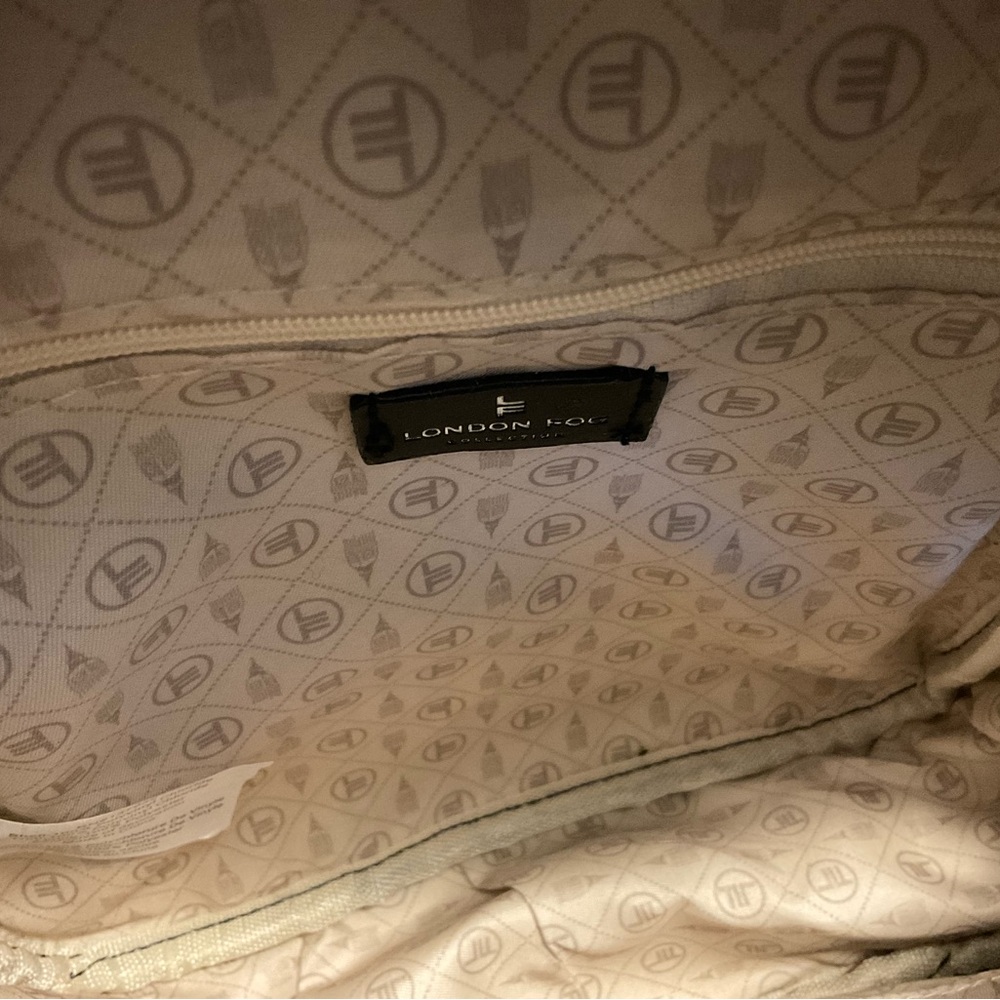 London Fog Black Woven Backpack - Picture 8 of 8